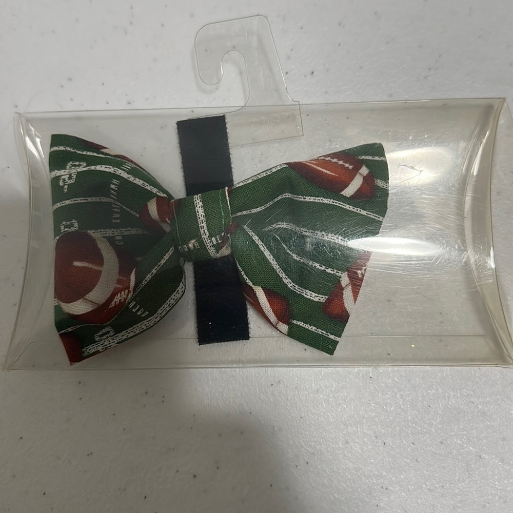 Dog Football Bowtie - NEVER WORN